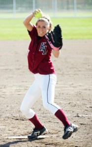 Nikole Weber is one of the SPSL North's top-returning pitchers this spring. She led the Falcons past Kentridge this past Friday