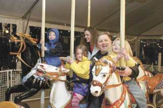 A WHIRL OF FUN: From left