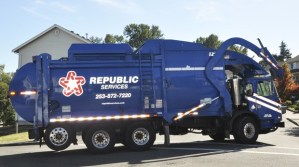 Republic Services’ CNG pace truck will start the Evergreen Speedway NASCAR races at 6 p.m. Saturday