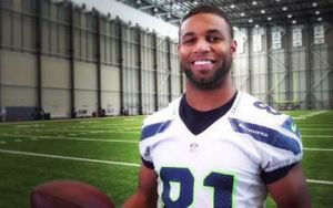 The high school with the most student and community pledges to stop texting and driving will earn a visit from Seahawks wide receiver Golden Tate.