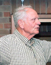 Longtime Kent resident and community supporter and activist Paul Morford makes his point during a Kent City Council meeting last year. Morford died Dec. 5 after a brief battle with liver cancer.
