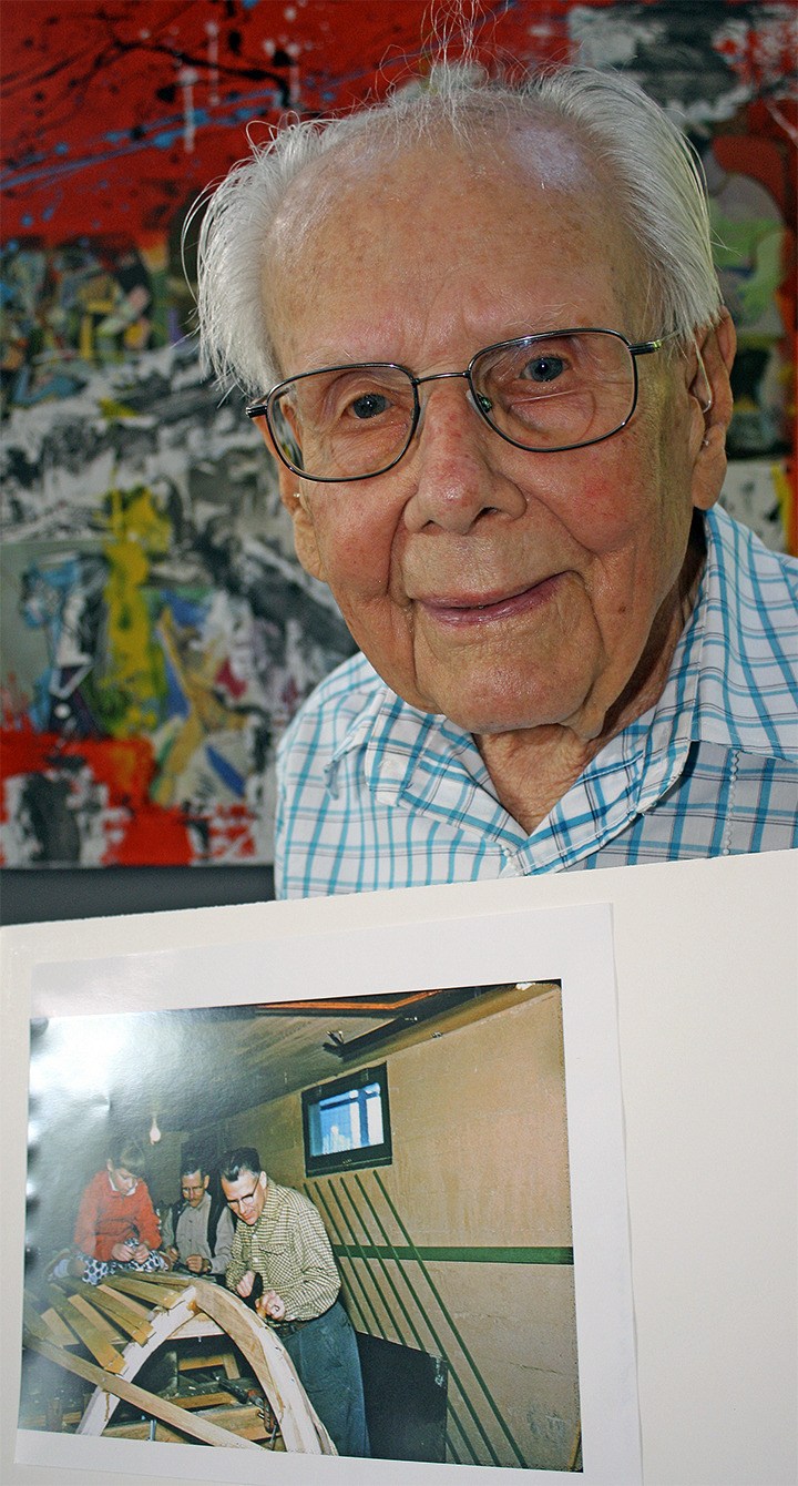 Ralph 'Phil' Abbenhouse turned 100 last Saturday. In the photo is Abbenhouse