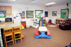 Shown is Safe Havens' visitation room