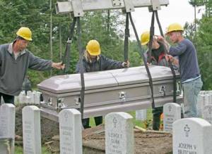 Tahoma National Cemetery caretaker technician Marci Kloberdanz