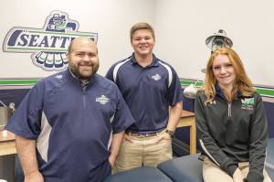 Kent-Meridian High School sports medicine students Sierra Hill