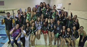 The Kentridge High School girls swim and dive team won the North Puget Sound League meet last Saturday at Hazen Pool in Renton. Courtesy Photo