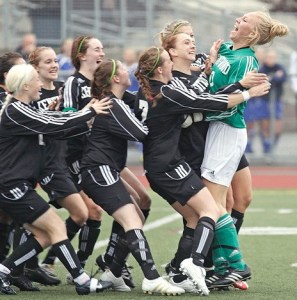 Kentwood goalkeeper Courtney Johnson
