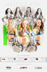 The Seattle Mist open their 2016 Legends Football League season on Saturday