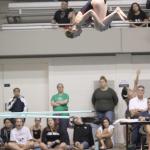 Kentlake High School&rsquo;s Katie Beliveau completes a dive during the 4A state championships at the King County Aquatic Center in Federal Way last weekend. Beliveau took fifth in the 1-meter diving event. COURTESY PHOTO, Tracy Arnold