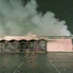 A Sunday fire destroyed a Dollar Tree store in Kent in the 23400 block of Pacific Highway South.