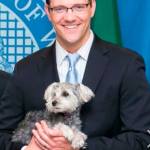 State Sen. Joe Fain and his beloved dog, Waffles. COURTESY PHOTO
