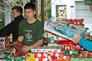 Donation time for Kent’s Toys for Joy program