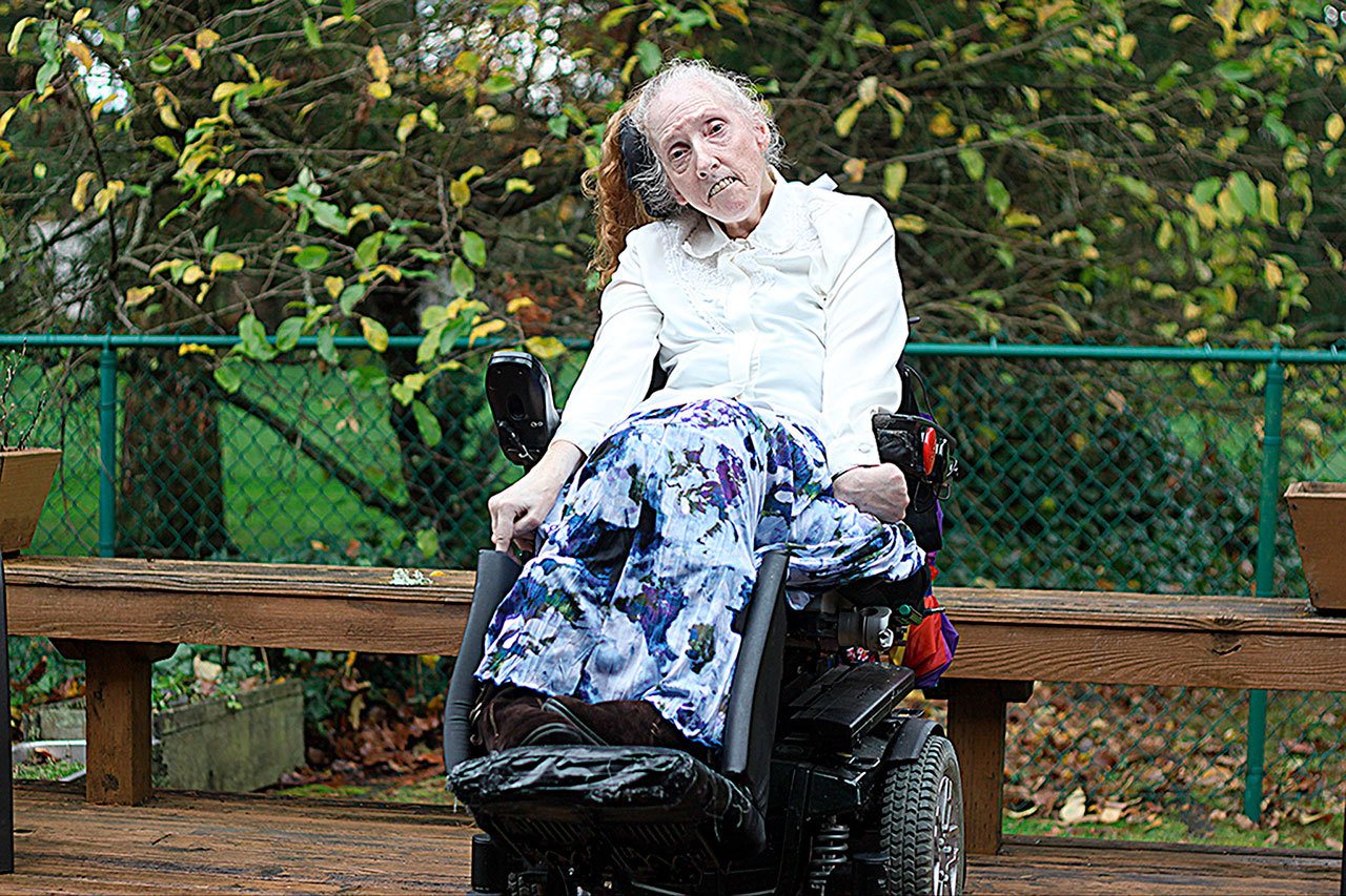 Cerebral palsy has never held Megan Loralee Hickerson back. Despite her physical disabilities, she recently published her book &ldquo;Megan&rsquo;s Pendulum of Stories,&rdquo; and is working on her next book. LEAH ABRAHAM, Renton Reporter