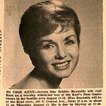 Debbie Reynolds visited Kent in 1961