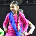 A girl from Maar Udari perform a traditional Punjabi dance.