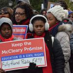 Thousands of parents, educators and students gathered at the Capitol to implore the state to fulfill its constitutional duty to fully fund basic education. COURTESY PHOTO, Grace Swanson/WNPA Olympia News Bureau