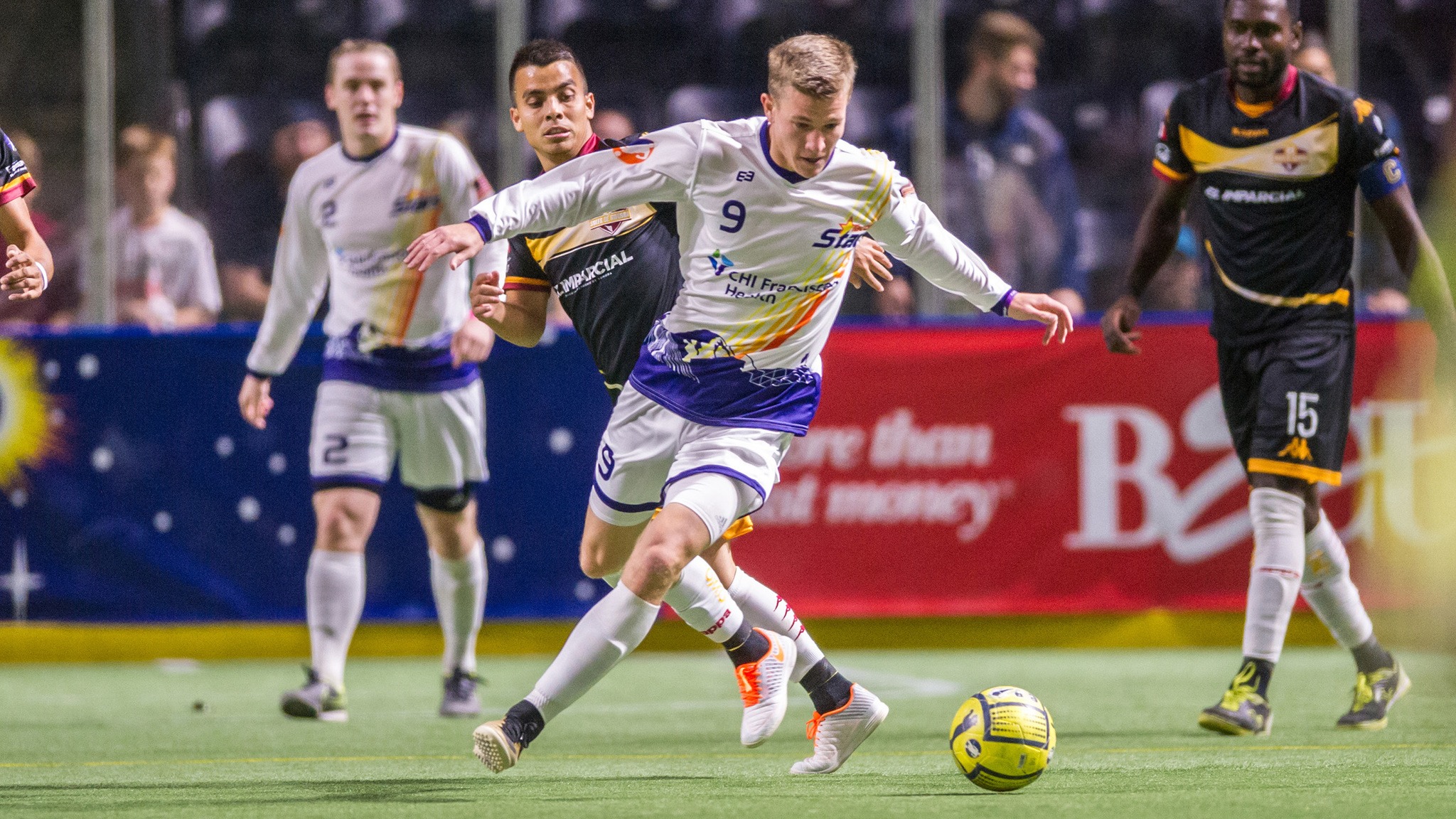 Midfielder Derek Johnson scored a hat trick, the first of the season for the Stars. COURTESY PHOTO, Wilson Tsoi/Tacoma Stars