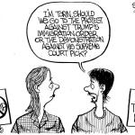 Reporter cartoon/Frank Shiers