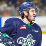 Turner Ottenbreit and the Thunderbirds came up short at Kelowna on Monday. COURTESY PHOTO, Brian Liesse/T-Birds