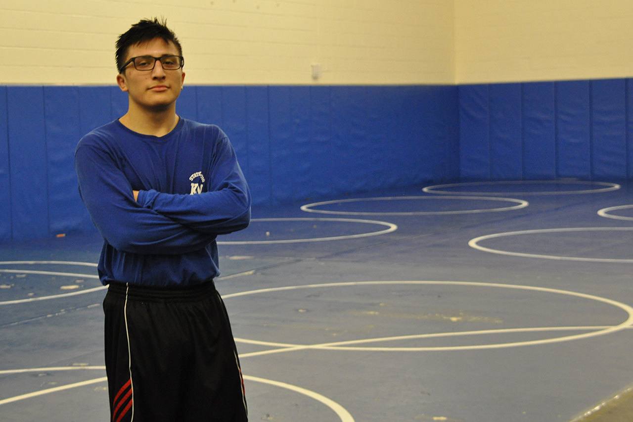 Kent-Meridian&rsquo;s Gerardo Suarez will aim for a Class 4A state title at 132 pounds this weekend at the Mat Classic at the Tacoma Dome. He placed fifth last year at 126. HEIDI SANDERS, Kent Reporter