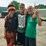 From left, Daniel Korpe, Ryan Gowin and dad Jeff Gowin.