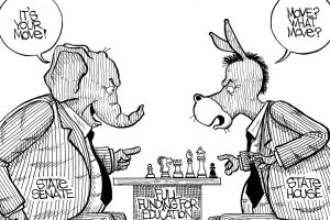 Game of funding our schools | Shiers cartoon