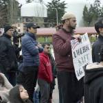 Hundreds gather in park to condemn Kent shooting, other hate crimes