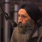 Harjinder Singh Sandhu speaks to the gathering. MARK KLAAS, Reporter