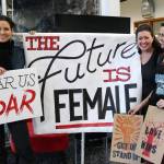 Poster event organizers Fiona McGuigan, Erica Sklar, and Annabelle Larner, Photo by: Larry Asher