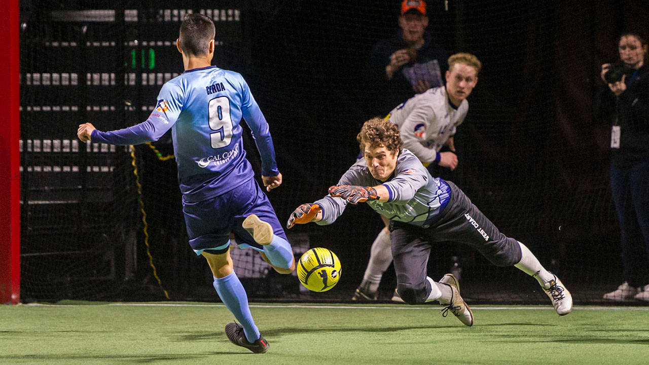 Stars goalkeeper Danny Waltman has made 247 saves with a .682 save percentage this season. COURTESY PHOTO, Wilson Tsoi/Tacoma Stars