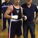 Ehsan Armarkhil Shirzai with his coach and trainer, Glen Hamada. COURTESY PHOTO