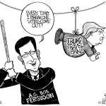 Reporter cartoon, Frank Shiers