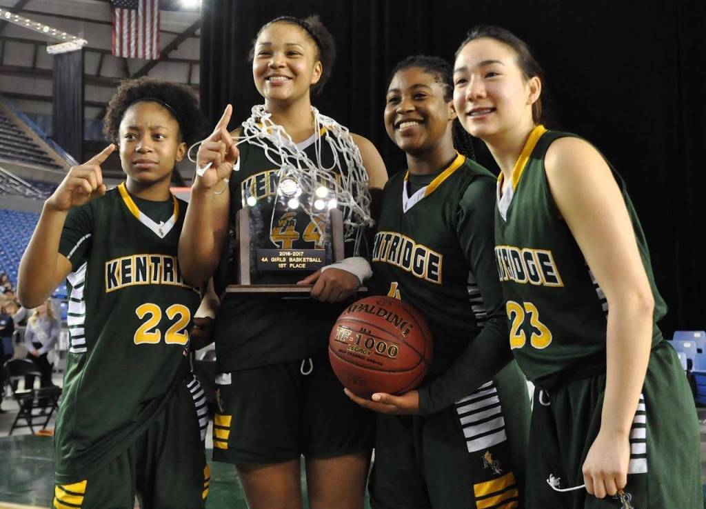 Kentridge girls win program’s first 4A state basketball crown | PHOTOS