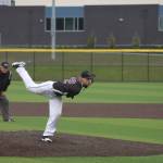 Kentlake junior Jordon Wright throws a pitch during Wednesday&rsquo;s game to a Tahoma batter.