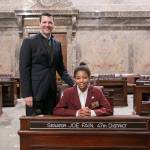 Kent student serves as page for Sen. Fain