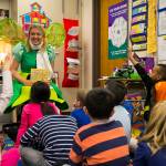 The Delta Dental of Washington Tooth Fairy reads &ldquo;The Berenstain Bears Visit the Dentist&rdquo; to students at East Hill Elementary School. COURTESY, VanHouten Photography