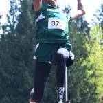 Kentridge&rsquo;s Tyler Cronk soars on the runway, taking third in the long jump at 21 feet, 4.75 inches. RACHEL CIAMPI, Kent Reporter