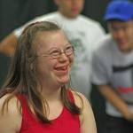 Maeson Harper laughs between swings of the racket. MARK KLAAS, Kent Reporter