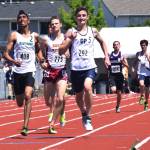 Kentwood&rsquo;s Harsimran Singh, left, finishes seventh in the 800 meters at 1:55.70. RACHEL CIAMPI, Reporter