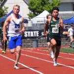 Miguel Punsalan drives home Kentridge&rsquo;s 400-meter relay to third place in 42.97. RACHEL CIAMPI, Reporter