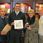 The Senate approved legislation to improve opportunities for main street businesses, co-sponsored by Sen. Joe Fain, R-Auburn, second from the left. Earlier this year, Randall Smith, far left, Barbara Smith and Greg Haffner, far right, of the Kent Downtown Partnership were in Olympia this week to advocate for the legislation to better support main street community businesses. COURTESY PHOTO, Washington State Legislature
