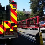 Firefighters doused an apartment fire at a six-unit complex in the 23200 block of 88th Avenue Southeast on Saturday afternoon. COURTESY PHOTO, Puget Sound Regional Fire Authority