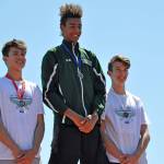 Tyler Cronk atop the podium. HEIDI SANDERS, Kent Reporter