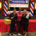 Winning recipe: The Pie Lab in Kent took top honors for its strawberry pie at National Pie Championships in Orlando,Fla., May 5-6. From left are Natalie Lawyer, head baker; Susan Fergason, owner and operator of Pie Lab; and chef Marie Price, who won honorable mention for her nectarine almond pie. COURTESY PHOTO