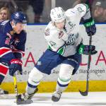 The Thunderbirds&rsquo; Mathew Barzal had two goals and an assist in the crucial Game 5 win over the Pats on Friday night. COURTESY PHOTO, Brian Liesse/T-Birds