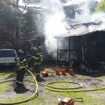 Firefighters quickly put out a fire that damaged a small duplex on Kent&rsquo;s East Hill on Sunday. COURTESY PHOTO, Puget Sound Regional Fire Authority