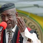 Charlie James, Seattle activist and community organizer, speaks to the crowd at the Juneteenth celebration and festival at Kent&rsquo;s Morrill Meadows Park last Saturday. MARK KLAAS, Kent Reporter