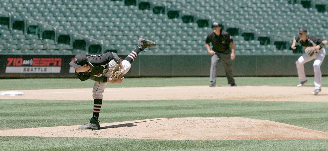 Kentlake pitcher Caleb Jamie earned NPSL first-team honors. He also received first-team honors as a third baseman. SARAH BRENDEN, Reporter