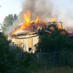 Kent firefighters extinguish fire at abandoned home on Russell Road