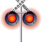 Union Pacific railroad crossing arms in Kent stuck in down position
